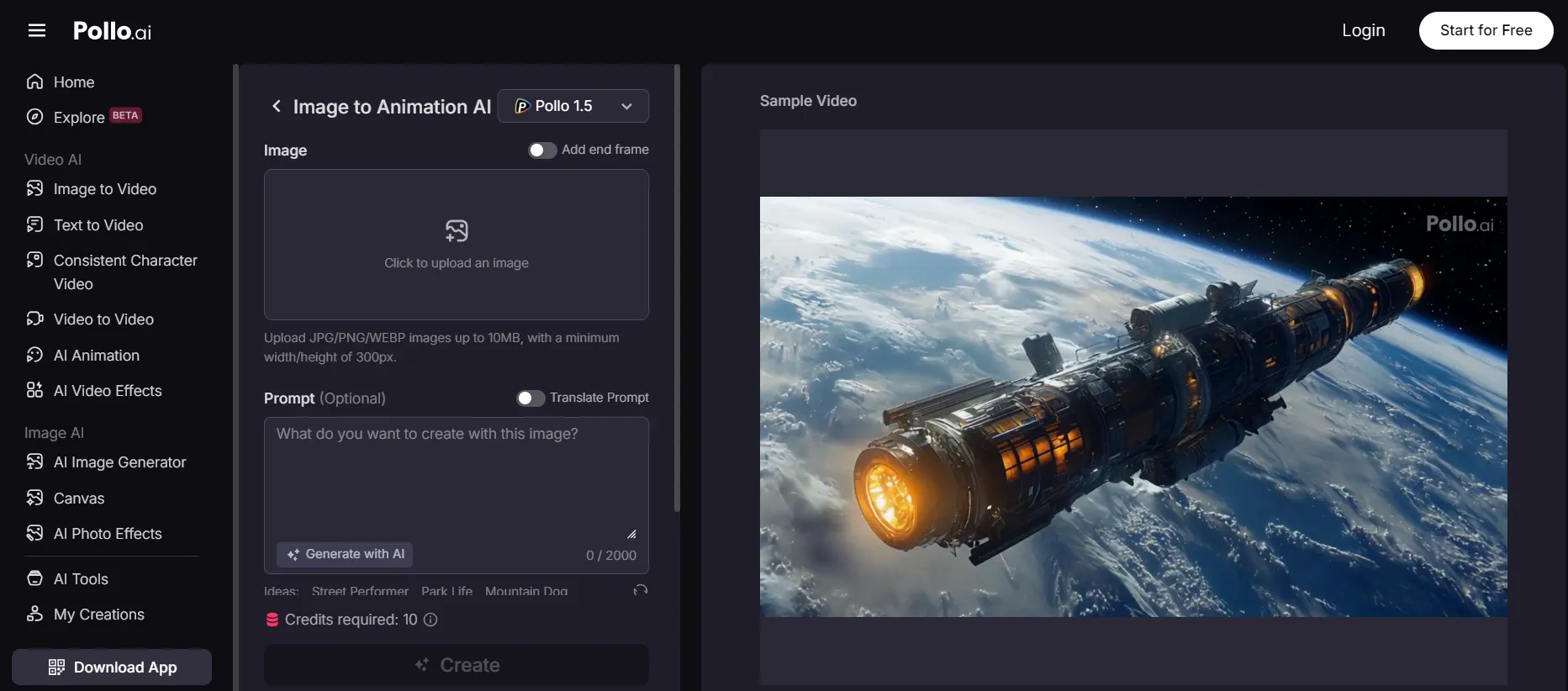 Free AI Picture Animation Tool-pollo