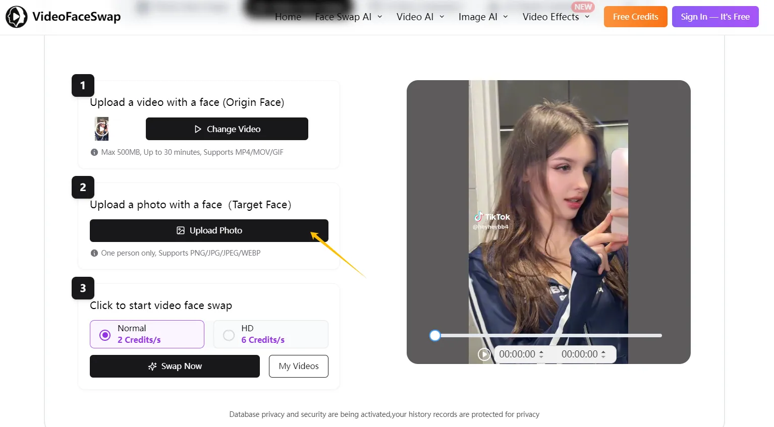 Three Steps to Face Swap with VideoFaceSwap-step 2 Three Steps to Face Swap with VideoFaceSwap-step 2