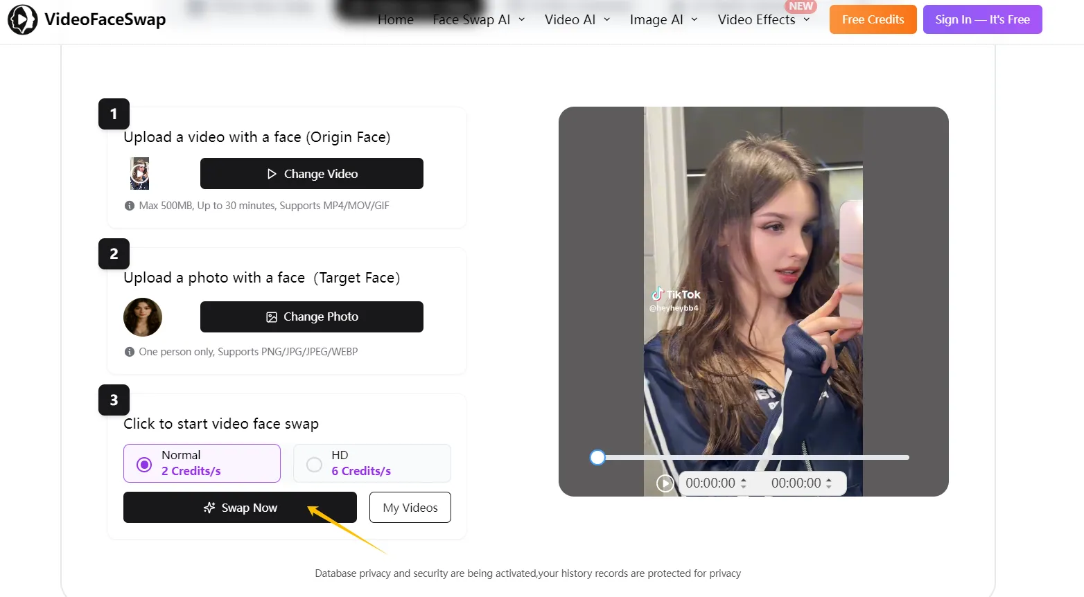 Three Steps to Face Swap with VideoFaceSwap-step 3 Three Steps to Face Swap with VideoFaceSwap-step 3