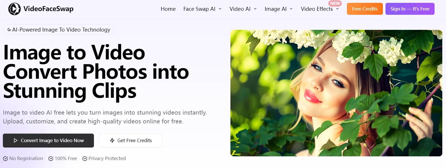 Free AI Picture Animation Tool-videofaceswap