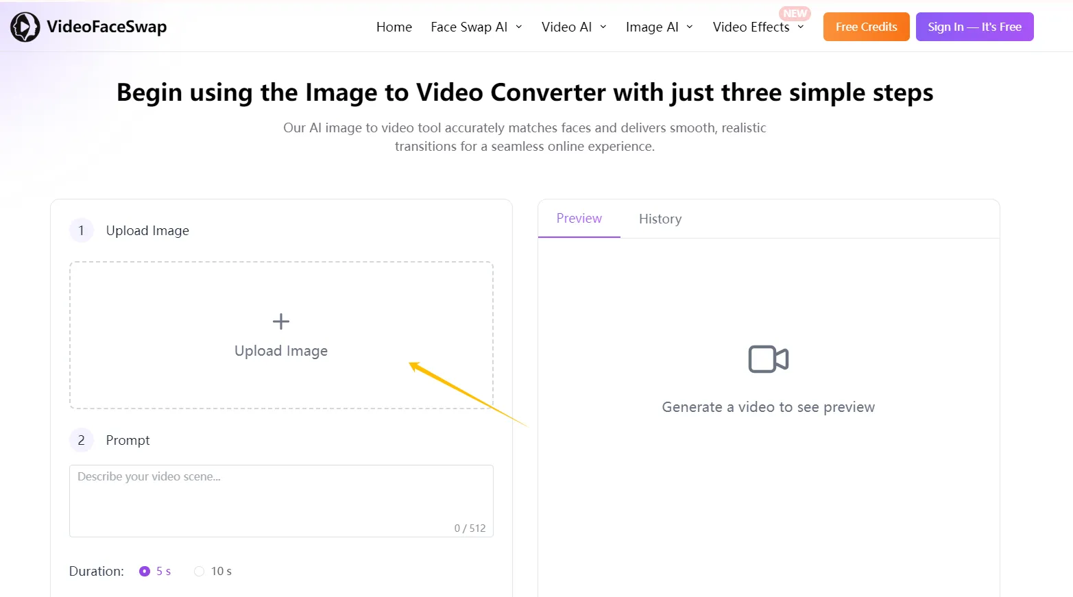 How to Animate a Picture Using AI for Free-step 2