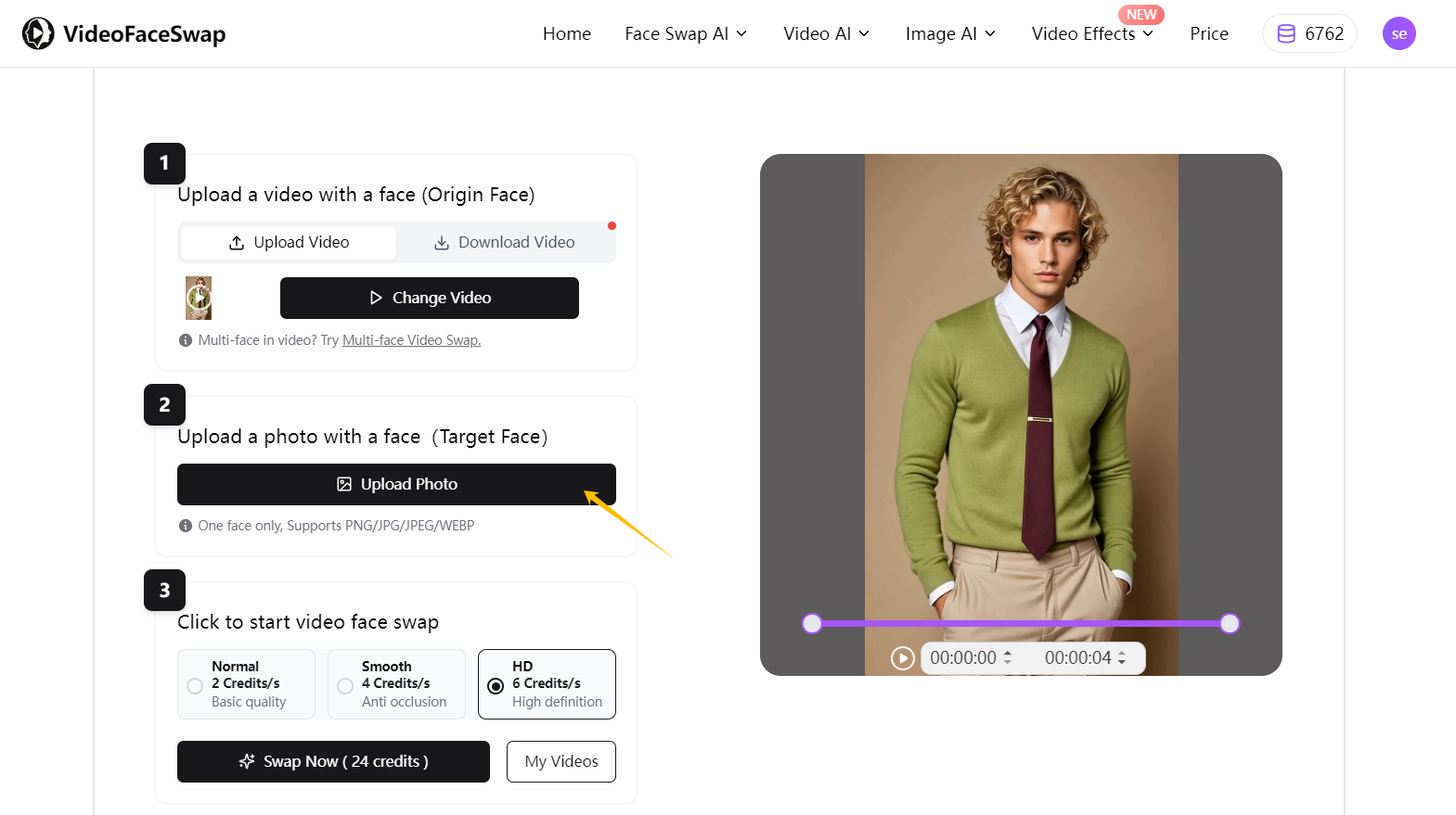 How to Swap Faces Using VideoFaceSwap-step 2